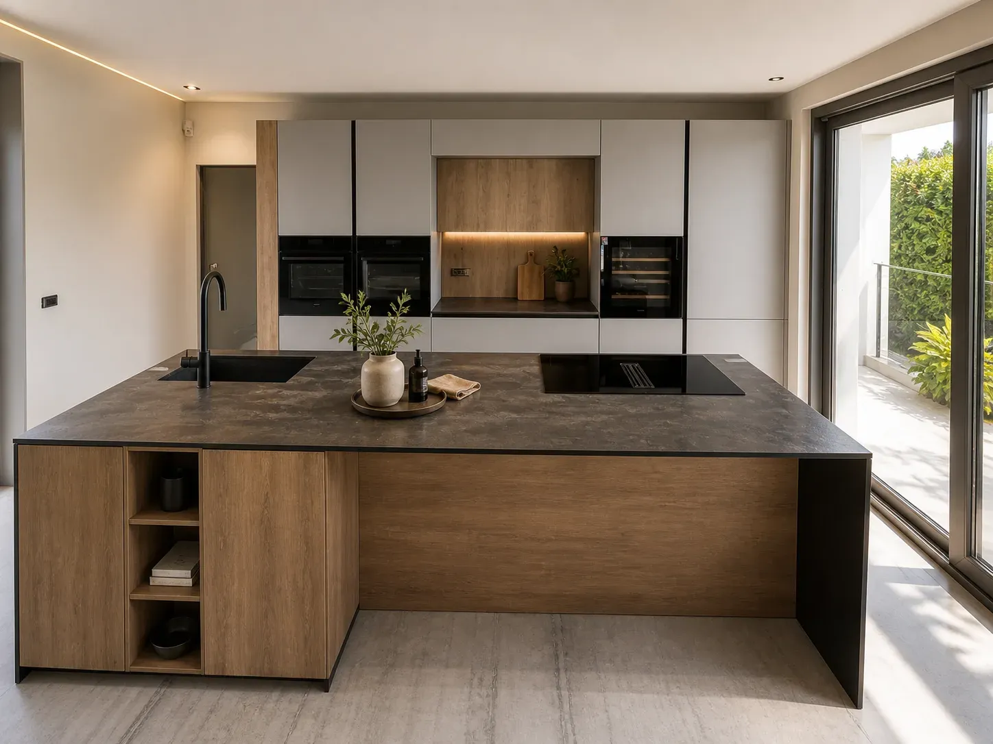 Una cucina dove preparare, appoggiare, condividere.